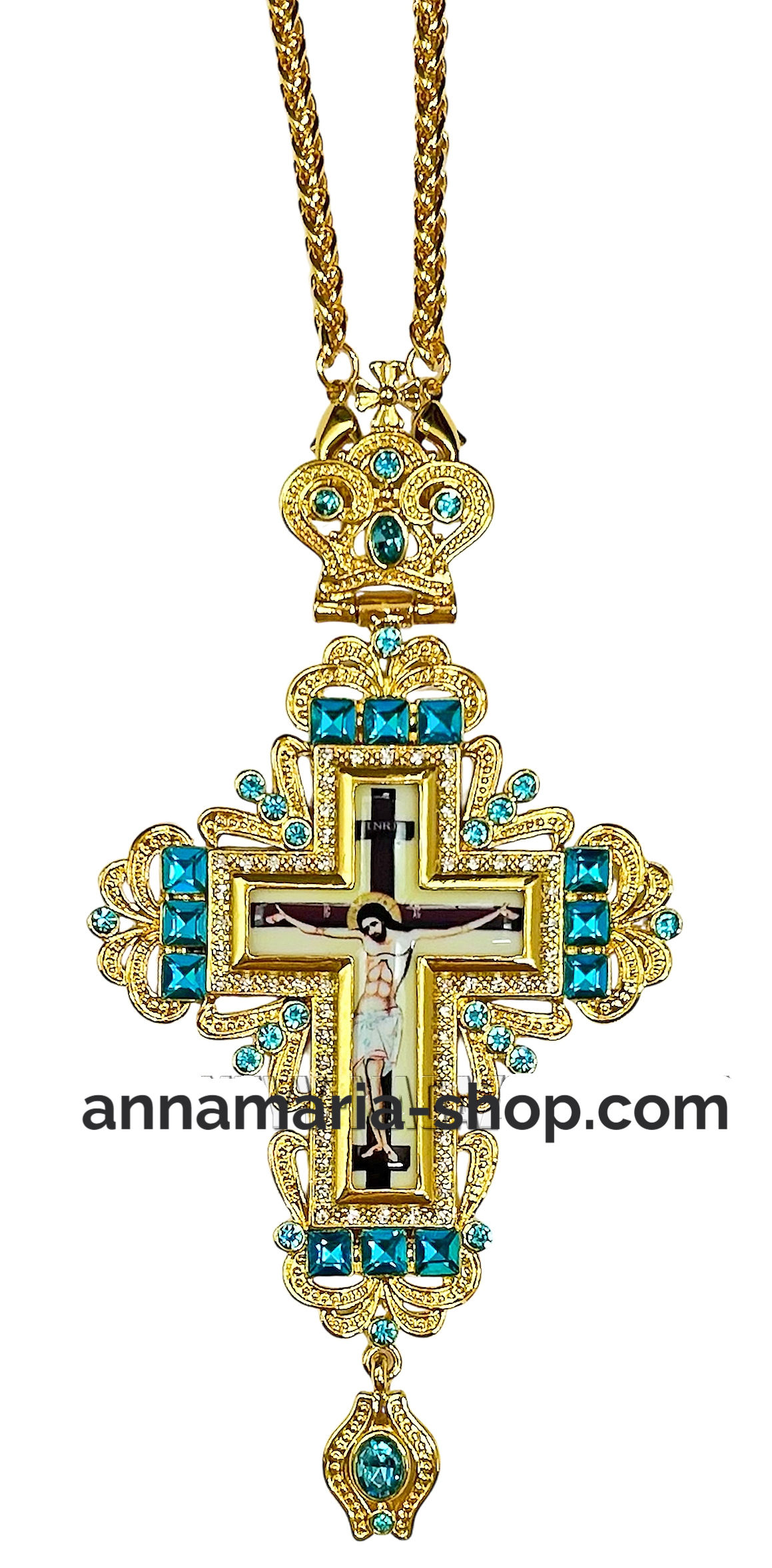 Нагръден КРЪСТ ↕16cm ↔8cm Месинг Китай