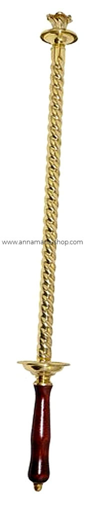 Миниатюра: Свещник в ръката на дървен дякон