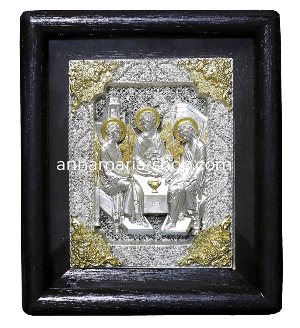 Трійця Старозавітна (гальваніка, філігрань) 20/23см