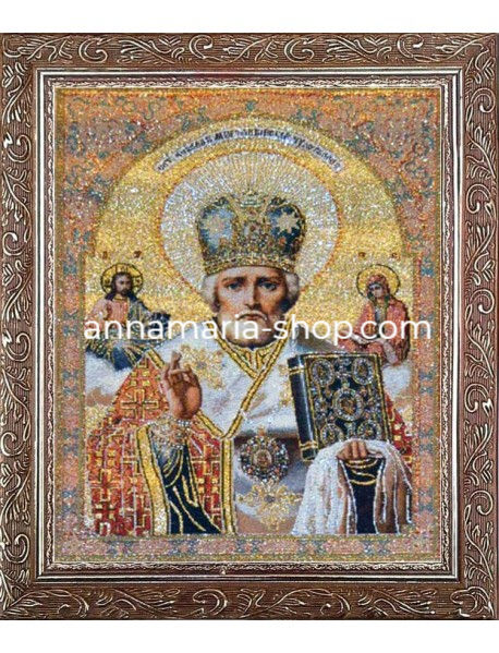Ікона гобелен Микола Чудотворець 37/47