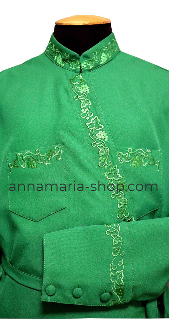 Miniatură: Підрясник, габардин, (вишивка виноград) 50 р