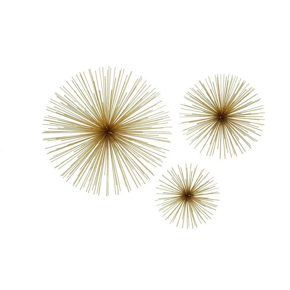 Thumbnail: Beaumonde Home Mirano Set Of 3 Gold Finish Wall Decor