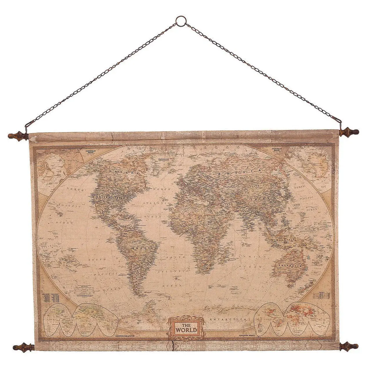 Mindy Brownes Vintage World Map Wall Art
