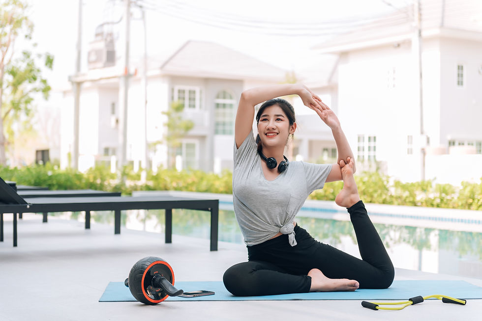 Woman practicing yoga, highlighting the importance of stress-free living
