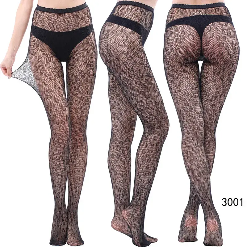Thumbnail: Edgy Printed Fishnet Tights