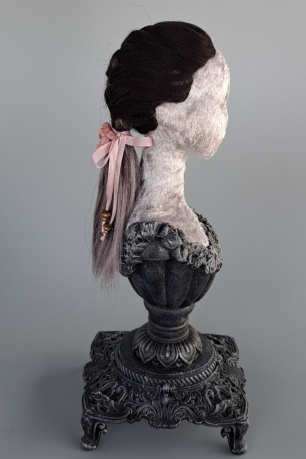 Miniature : Perruque en soie avec fixation magnétique