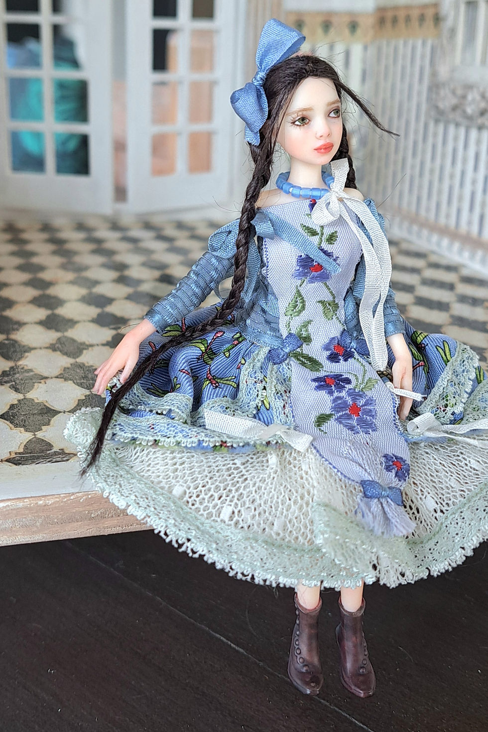 Miniature : Dawn Poupée unique (1:12) — issue d'une collection privée