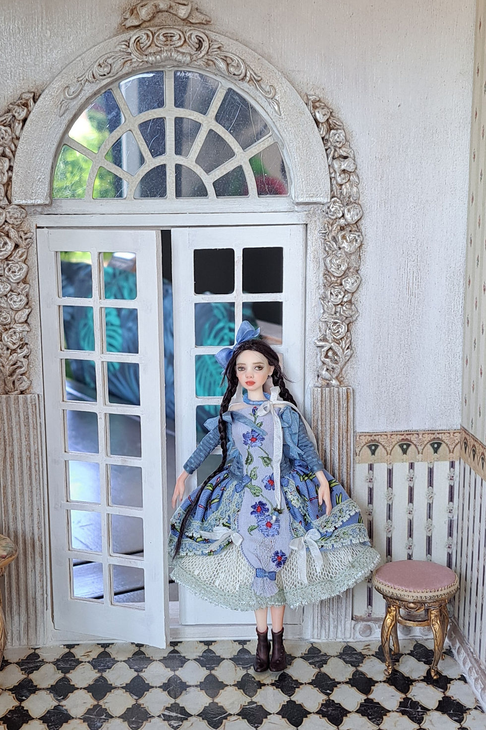 Miniature : Dawn Poupée unique (1:12) — issue d'une collection privée