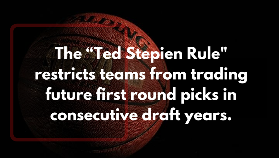 Explanation of how the Ted Stepien rule affects NBA future first round draft picks