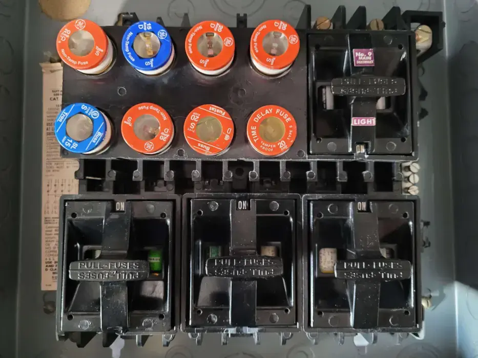 CandL Electrical_old style fuse electrical panel.webp