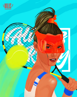 Sports: Strong Tennis