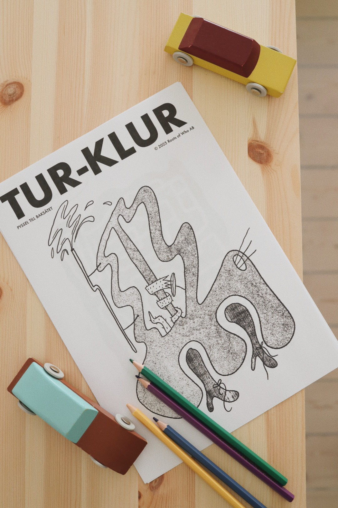 Klur på tur, pyssel till baksätet (Printable) (Swe)