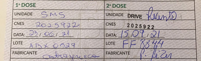 Catanduva aplica 2ª dose da Pfizer em quem tomou AstraZeneca, mediante termo de consentimento