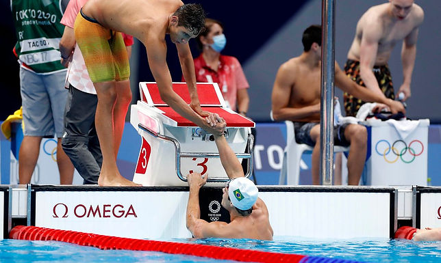 Brasil chega a uma final e em duas semifinais na natação