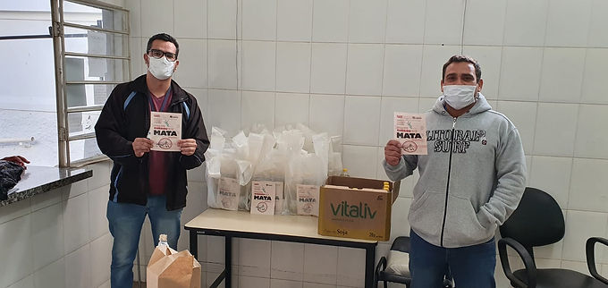 EMCAa aproveita distribuição de cestas básicas para fortalecer campanha contra a dengue