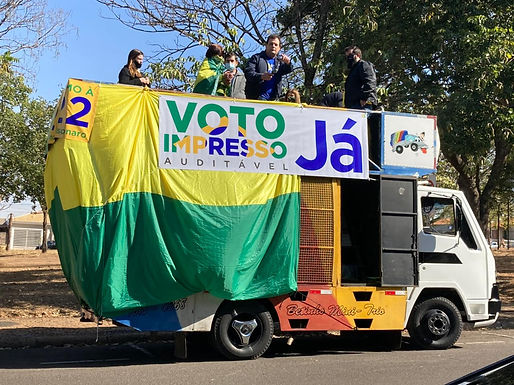 Carreata a favor do voto impresso e auditável movimenta ruas de Catanduva no final de semana