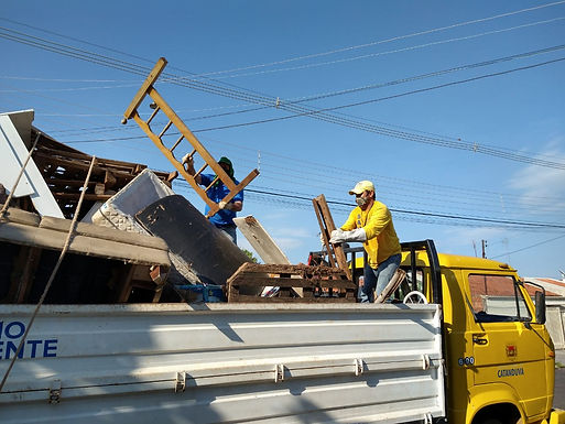 Mutirão da coleta de volumosos recolhe 21,4 toneladas de materiais em julho