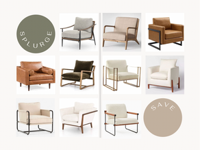 Splurge vs. Save! Accent Chair Edition