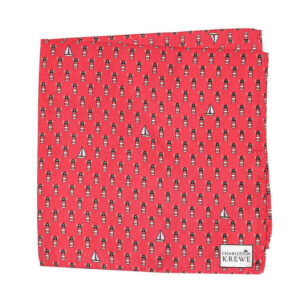 Thumbnail: Morris Island Lighthouse Pocket Square
