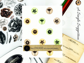 Flower and Dot Stenciling