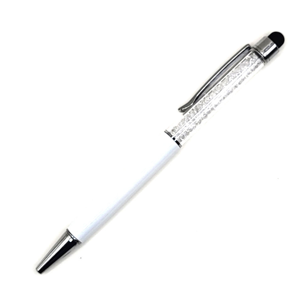 Thumbnail: White Crystal Stylus Pen