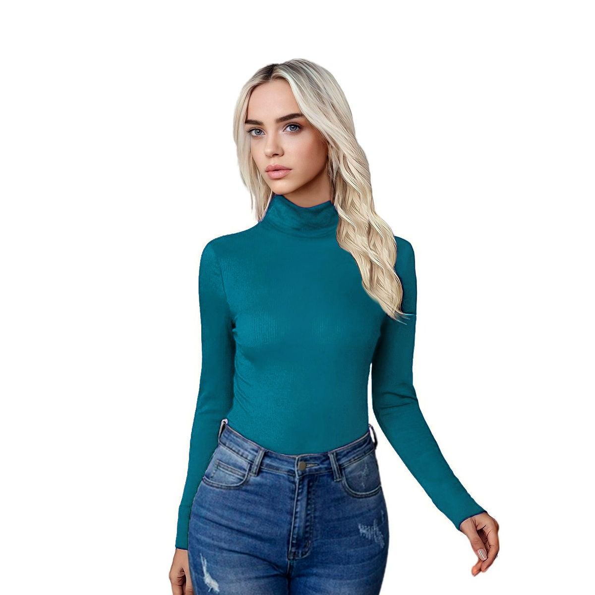 Blusa Manga Larga Cuello Alto No térmica JAC Jade Jera