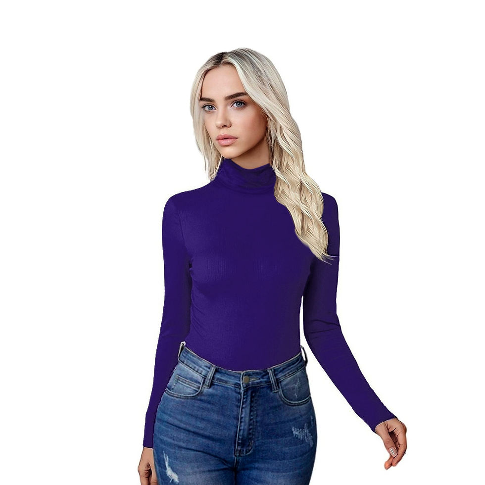 Blusa Manga Larga Cuello Alto No térmica JAC Uva Jera