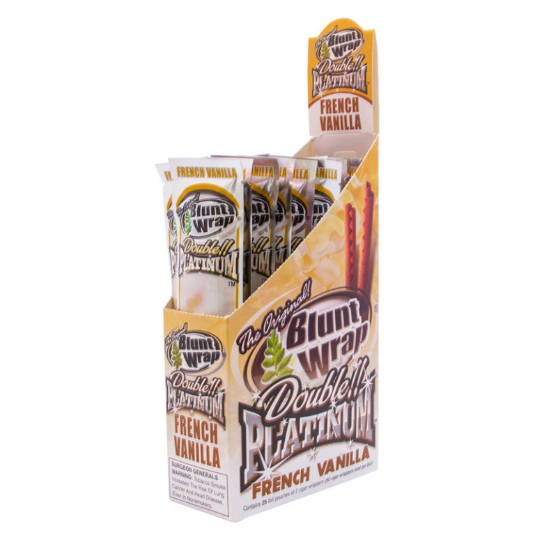 Papel para Fumar Vainilla Blunt Wrap 2X Double Platinum