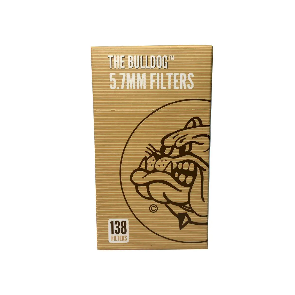 Caja de Filtros de Celulosa de 5.7 mm para Fumar The Bulldog Biodegradables