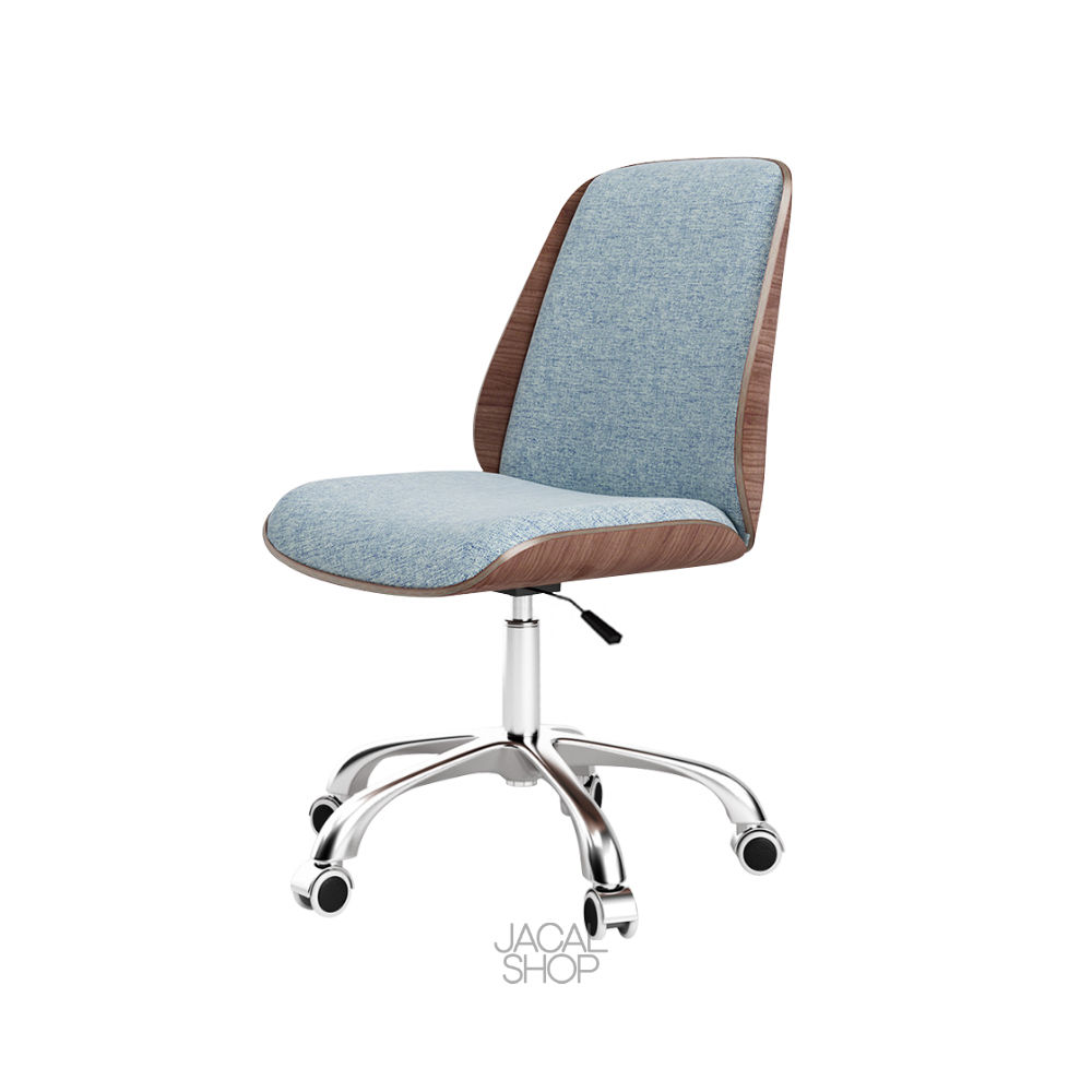 Curved Wood Desk Chair [C-12]