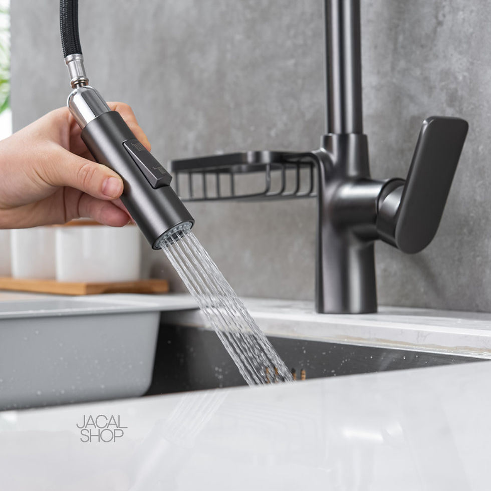 Thumbnail: # Swan Neck Kitchen Tap with Pull-out Tip [KI-TA-01]