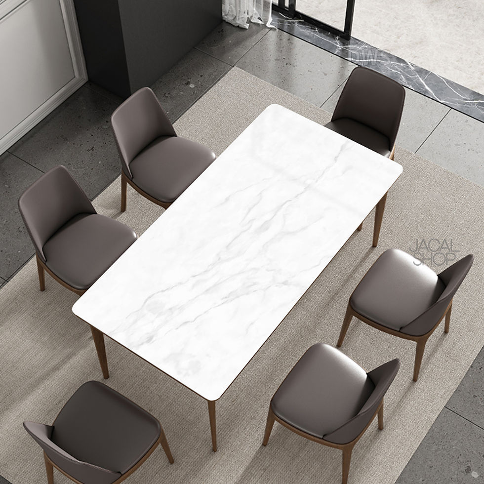 Thumbnail: Nordic Minimalist Slate Dining Table [T-07]