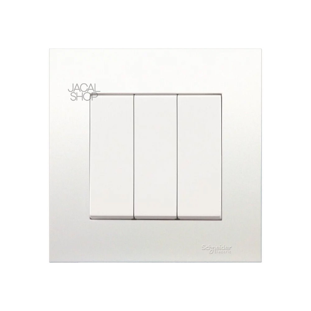 Schneider Electric Light Switch | White | 3 Switch [LS-SE-WHT-03]