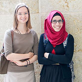 Hebrew students smiling together in Jerusalem 