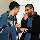 Hebrew students smiling together at Milah's campus