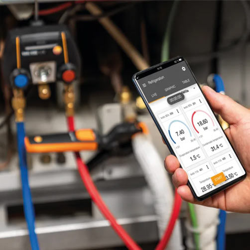 Miniature : testo 550i kit Smart - Manifold électronique commandé par App