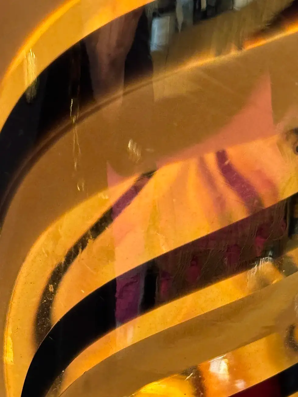 Thumbnail: Vintage Zebra Handblown Glass Vase