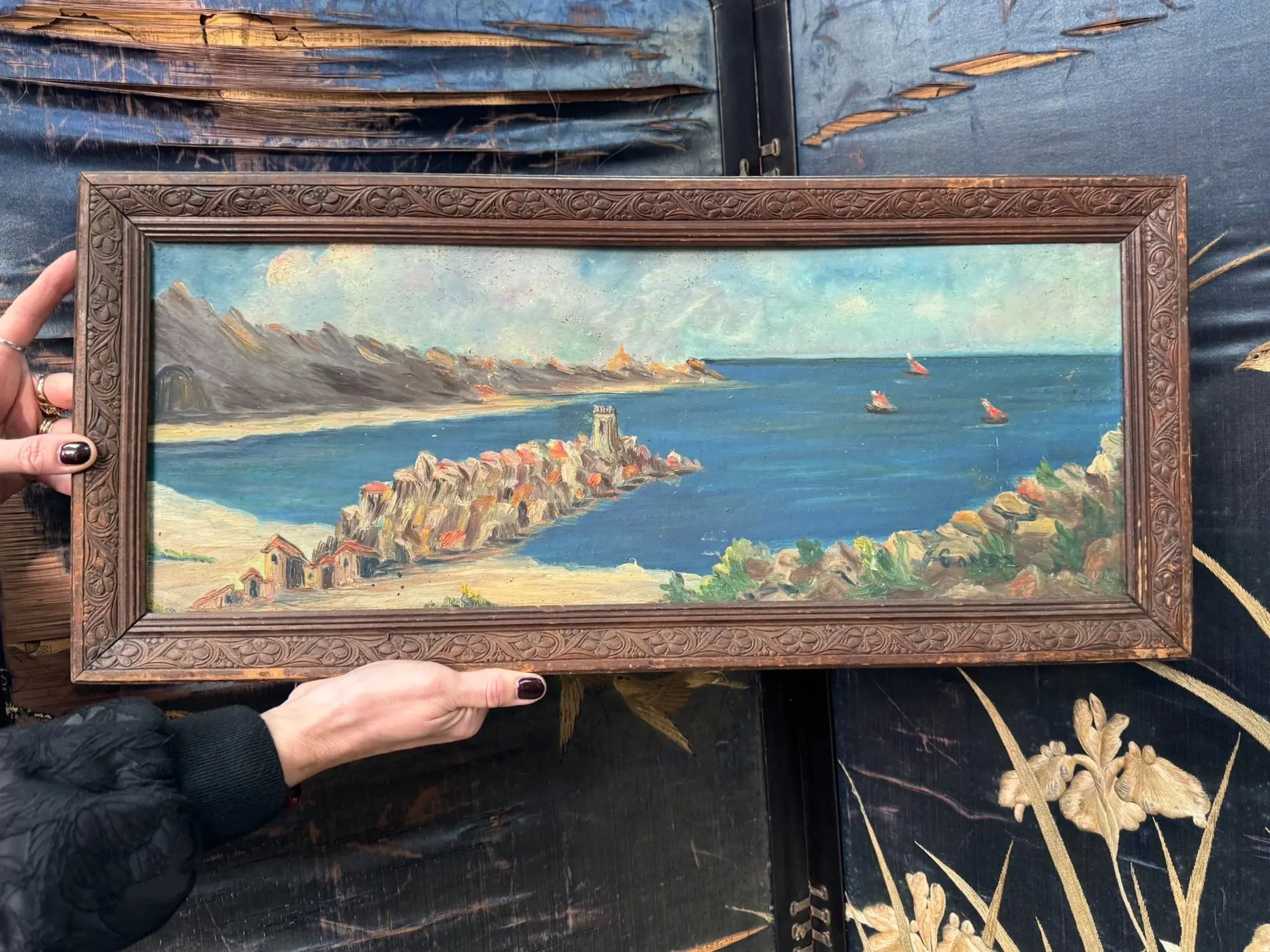Vintage Coastal Painting
