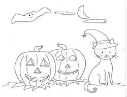 Coloriage_citrouilles