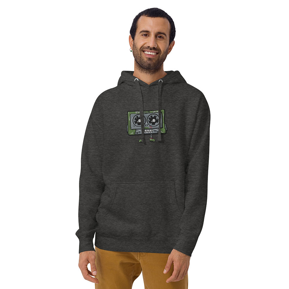 Thumbnail: Lou The Cassette Tape Unisex Hoodie!