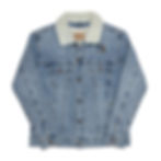 Thumbnail: Binge Buddies Series 1 Unisex denim sherpa jacket