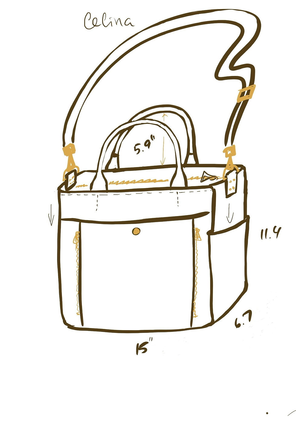 Thumbnail: Custom tote for Celina