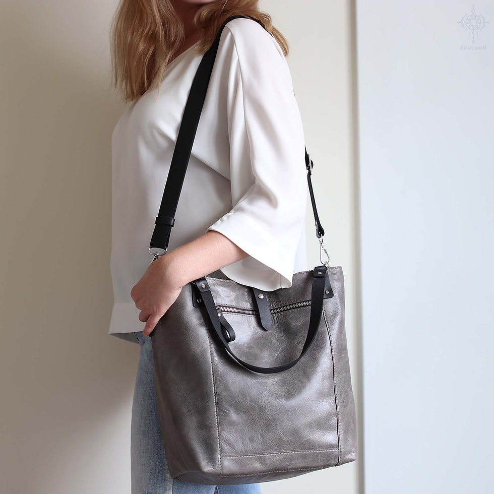 Thumbnail: Niten All catch leather tote bag