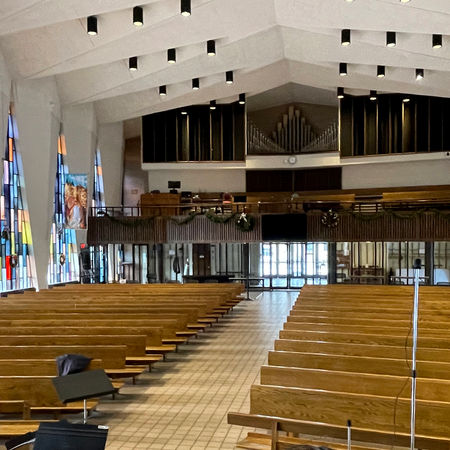 Trinity Minnehaha Falls sanctuary rear