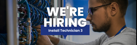 We're hiring with AV tech in background
