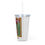 Thumbnail: "Chyna the Composed"- Plastic Tumbler with Straw (White)