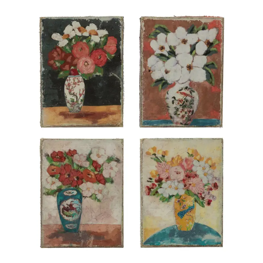 Flowers in Vase Canvas Print