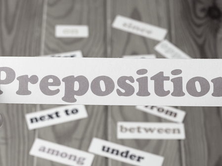 Prepositions in a nutshell