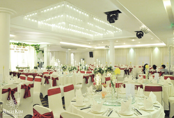 Ảnh chụp sảnh Ruby nhà hàng tiệc cưới Bạch Kim