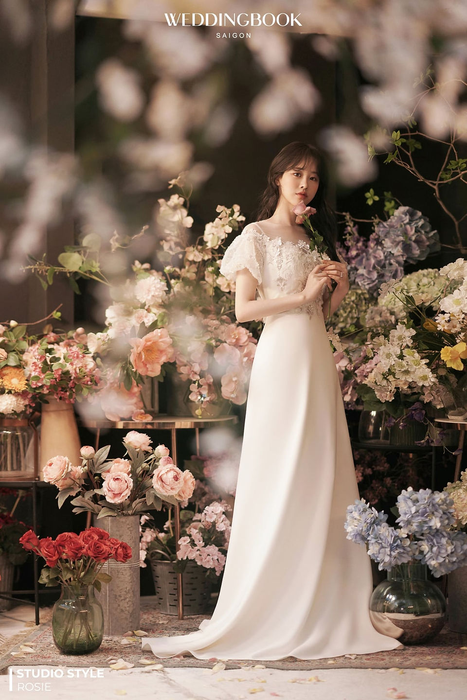 Áo cưới tay dài mẫu 06